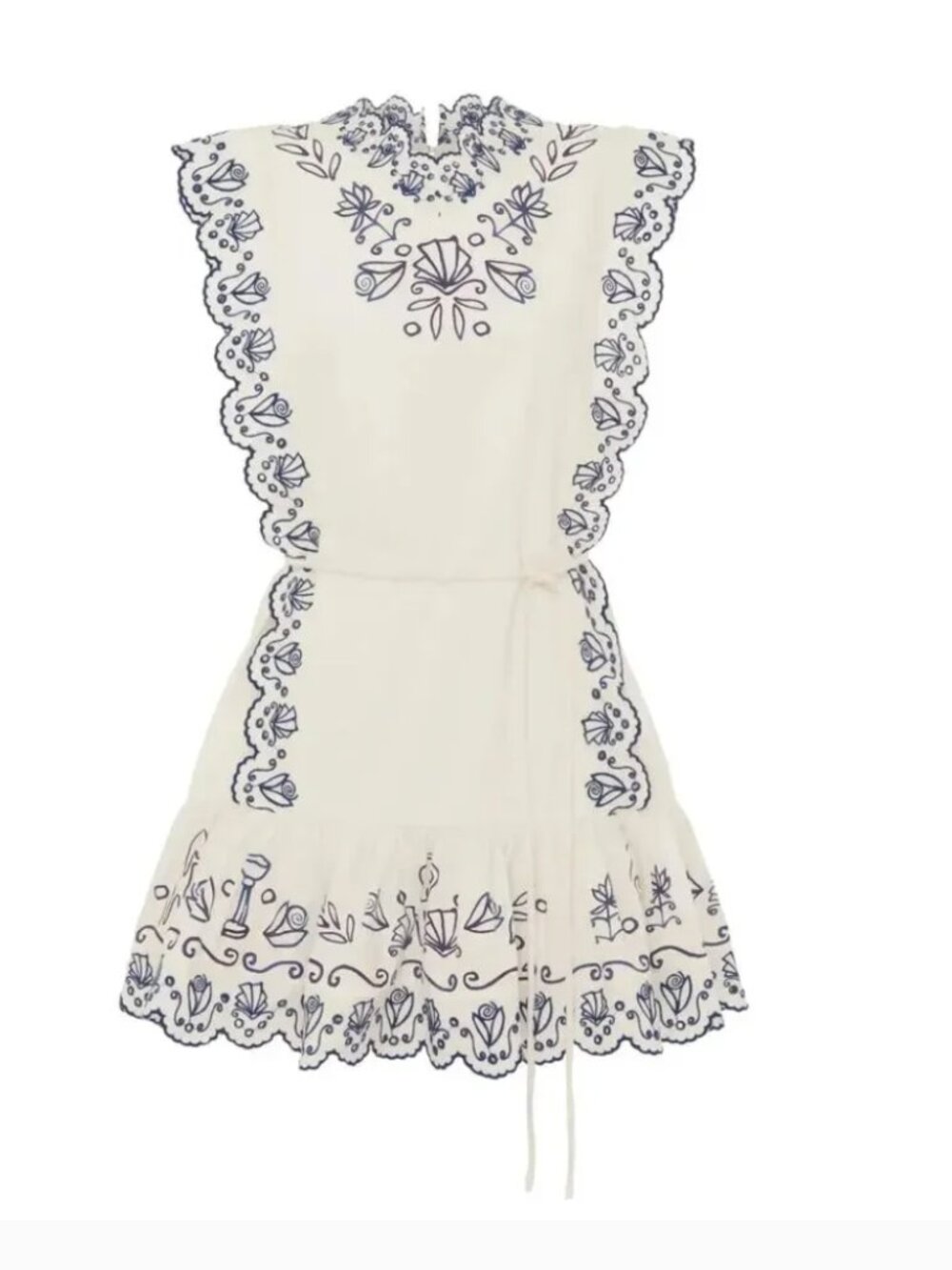 Alemais leela embroidered mini dress